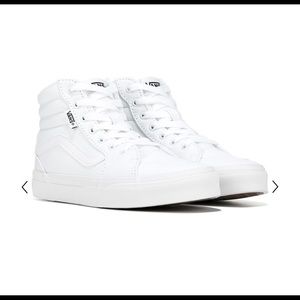 Vans SK8-Hi all white high tops